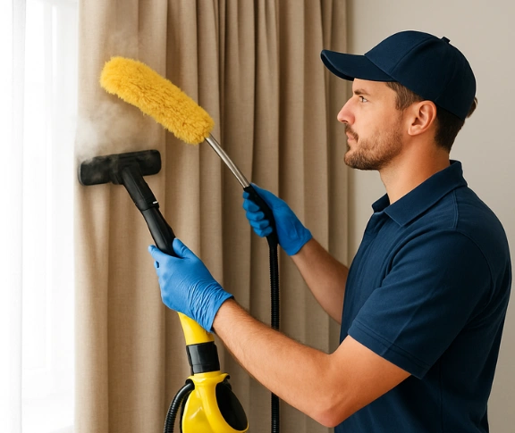 Trusted drapes cleaning technician Matty Curtain Cleaning ashgrove QLD