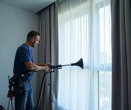 Professional drapes cleaning process tools Matty Curtain Cleaning ashgrove