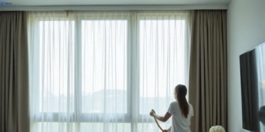 Delicate sheer drape cleaning ashgrove Matty Curtain Cleaning